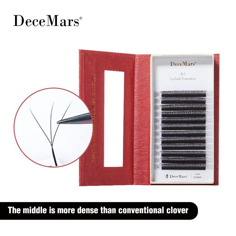 Extensiones de Pestañas DeceMars, 5 Estuches, Extensiones de Pestañas 3D en Forma de W