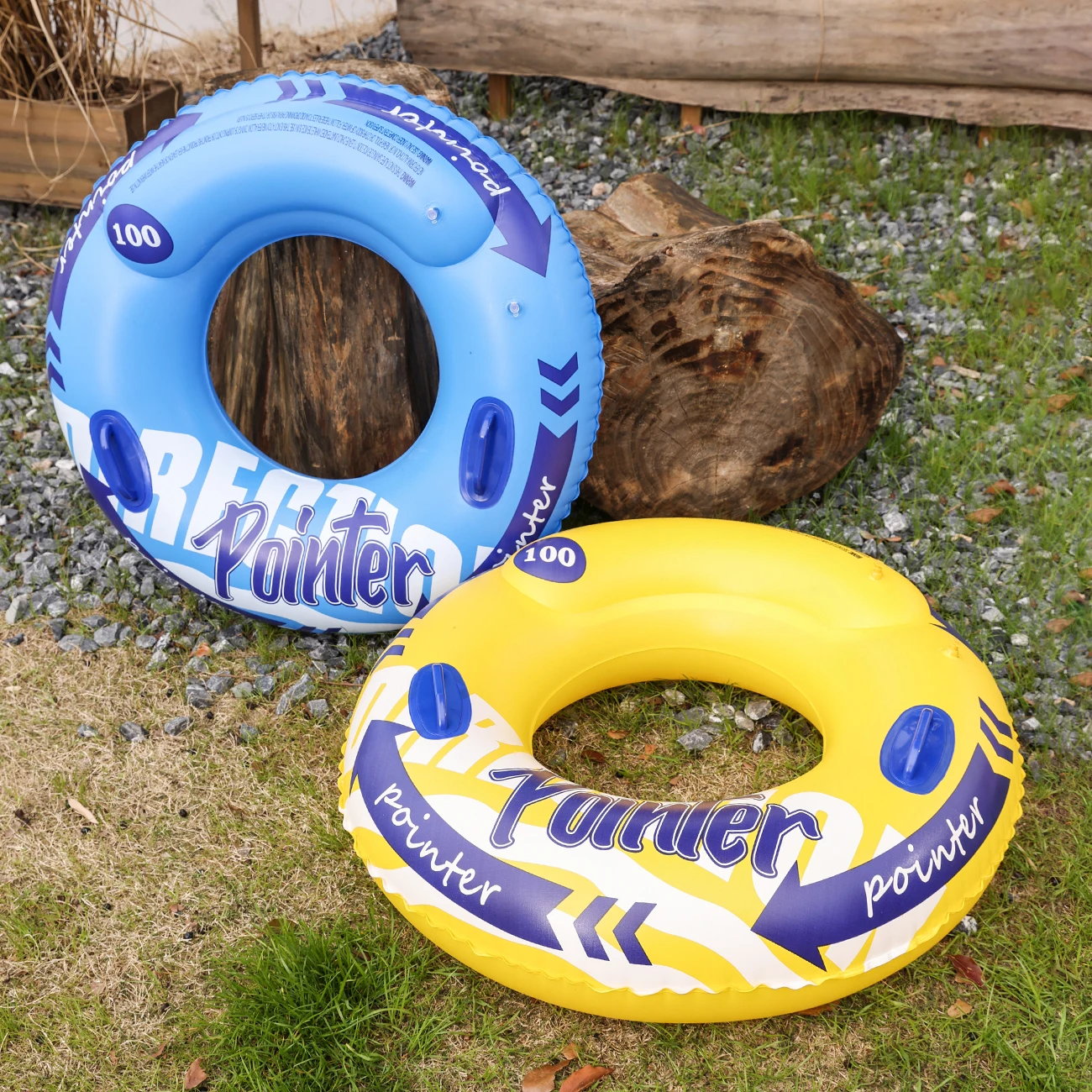 Anillo de natación inflable de doble globo, flotadores de piscina de juguetes de playa para adultos, tubo interior de natación para piscina