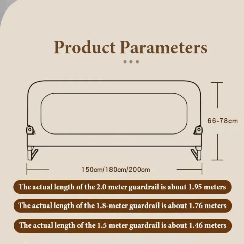 Barandilla plegable para cama de bebé, barandilla de seguridad para cama, protector de cama portátil para niños, barrera protectora, valla de seguridad anticaída