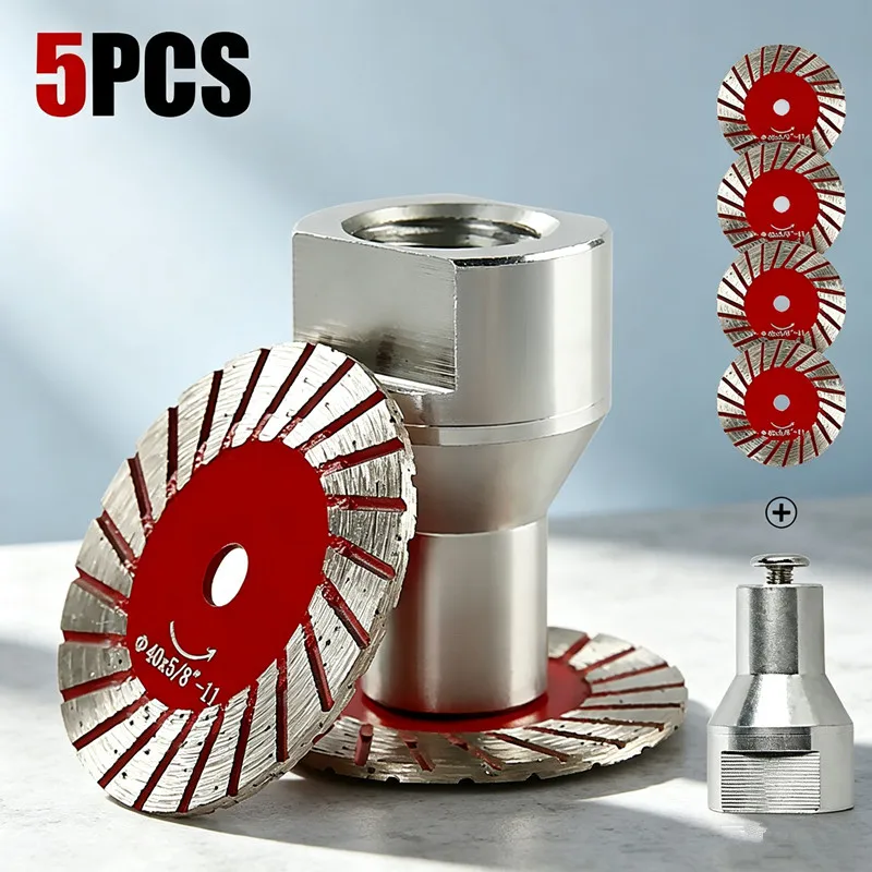 5 Discos de Corte de Diamante Mini M14 M10 para Granito, Mármol y Piedra, Herramienta para Amoladora Angular, para Tallar, Grabar, Mampostería y Bricolaje