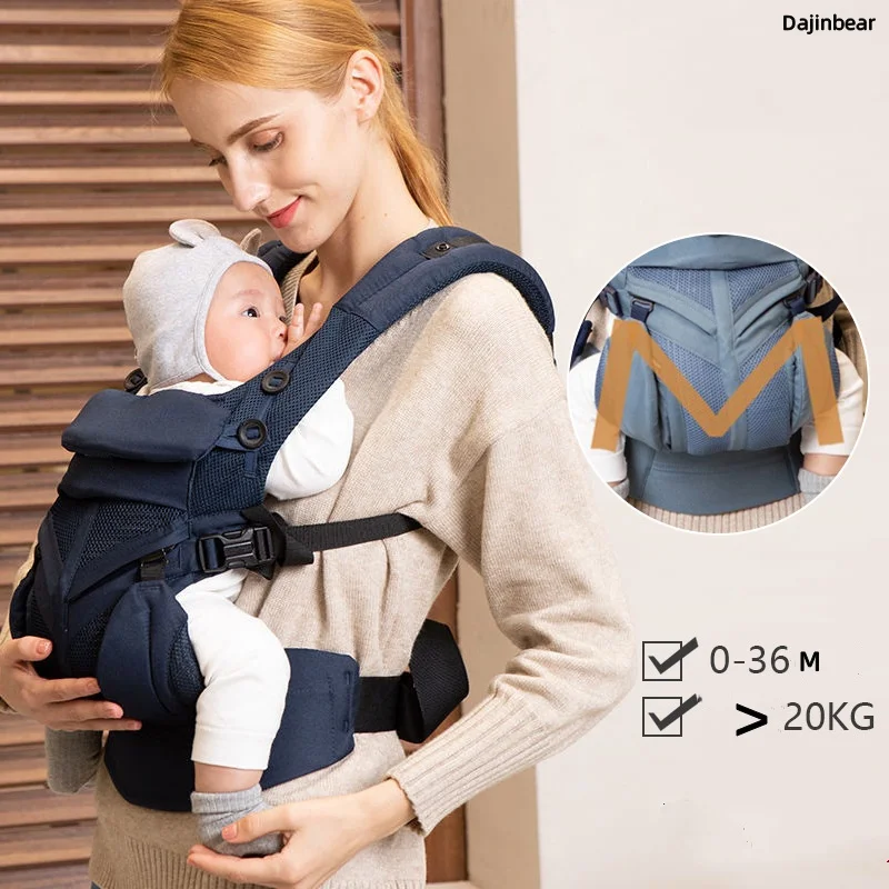 Egobaby 360 Omni portabebés de algodón transpirable ergonómico mochilas soporte hombro cintura cinturón Sling tirantes