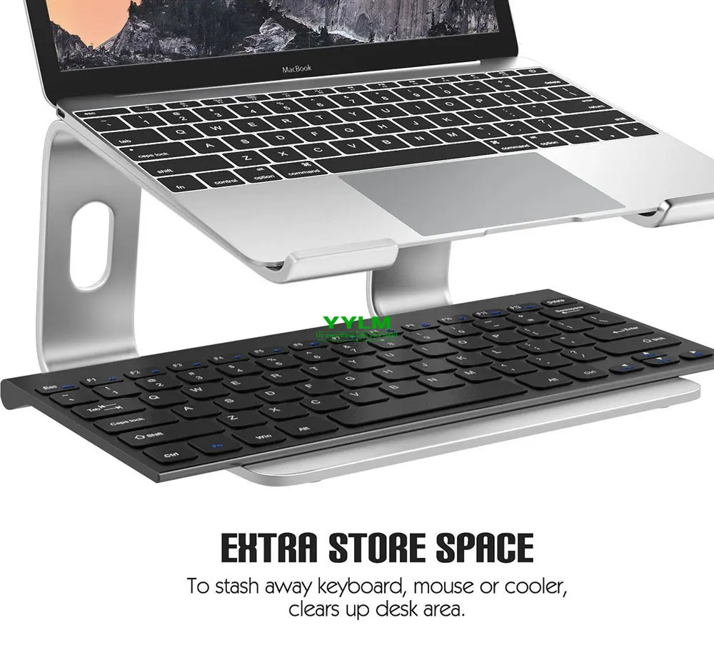 Soporte para ordenador portátil, soporte de aluminio para MacBook, soporte portátil para portátil, soporte de escritorio, soporte para ordenador portátil y PC