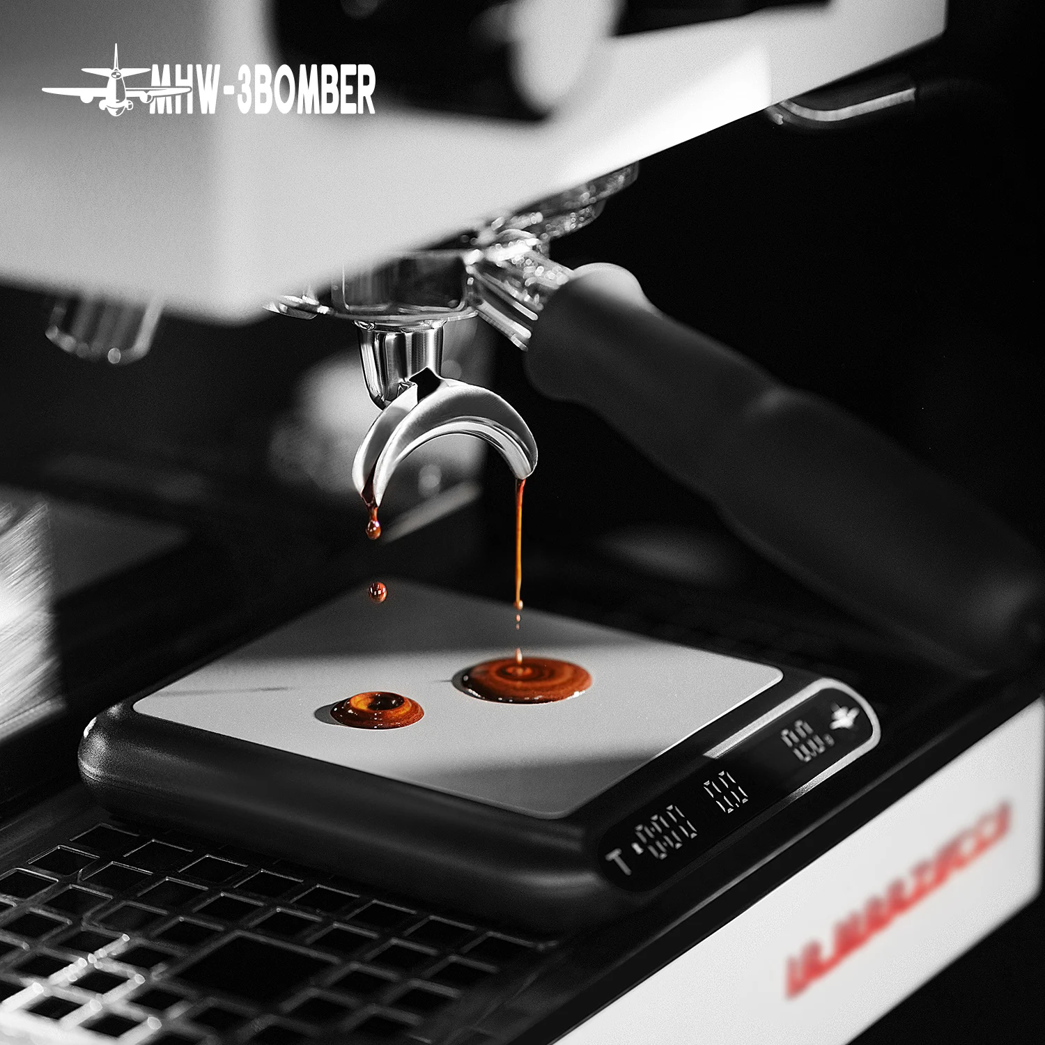 Báscula de café Espresso con goteo inteligente, MHW-3BOMBER con temporizador automático, carga USB, báscula electrónica para cocina, accesorios para cafetería, hogar y Barista
