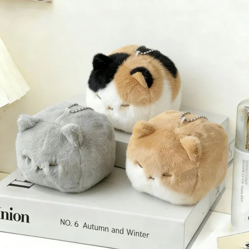 Lindo Colgante de Peluche con Forma de Gato de Dibujos Animados, Colgante Suave y Adorable para Decoración de Mochilas Escolares, Regalo para Estudiantes