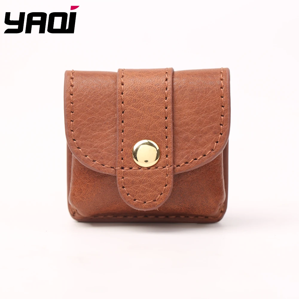 Maquinilla de afeitar de viaje Yaqi con estuche de cuero para hombre