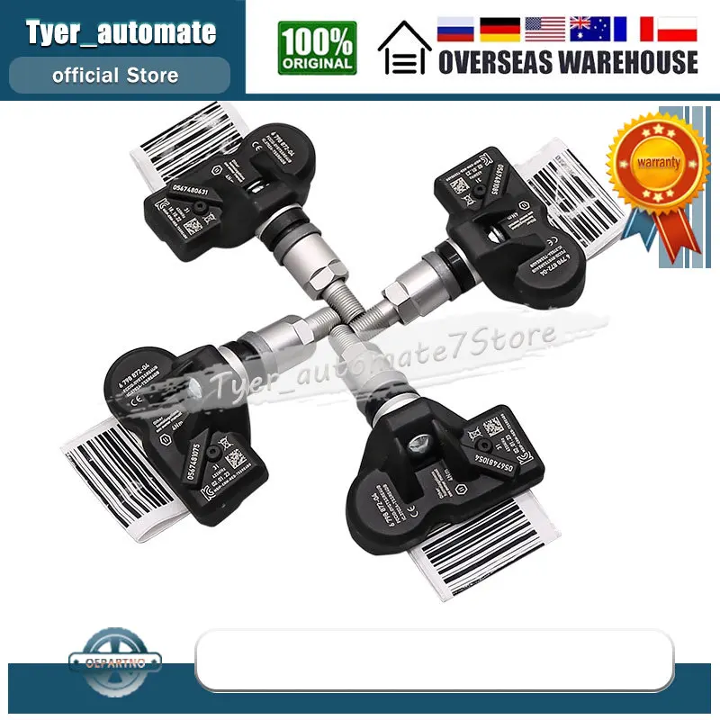 Para BMW 5 F10 6 F12 7 X3 F25 7 Z4 E89 MINI Roadster R59 ROLS ROYCE Ghost TPMS Sensor de monitoreo de presión de neumáticos 433Mhz 6798872