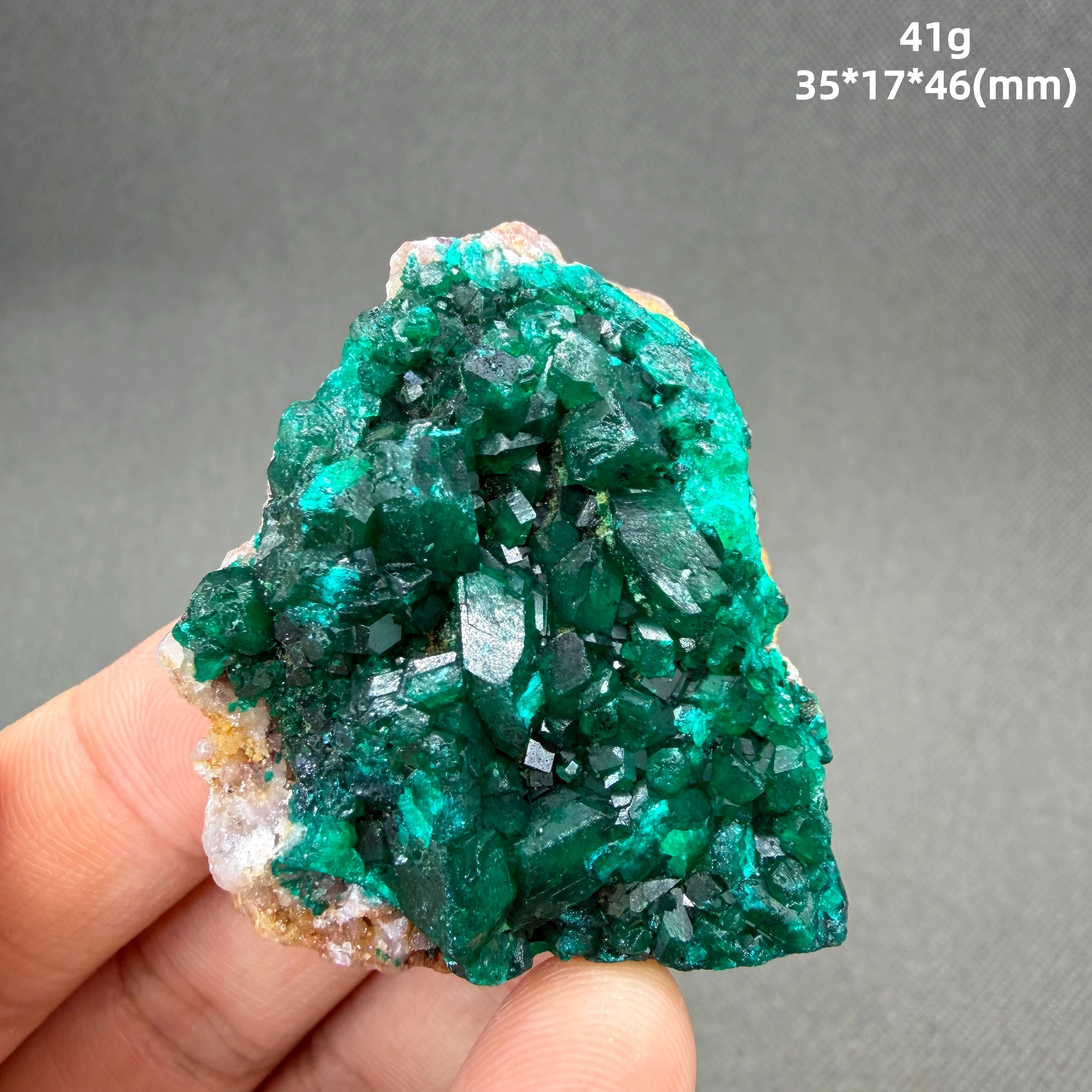 Dioptasa Rara — El Mineral Verde Más Vívido de la Tierra — Espécimen de Cristal — Natural, Sin Reparaciones