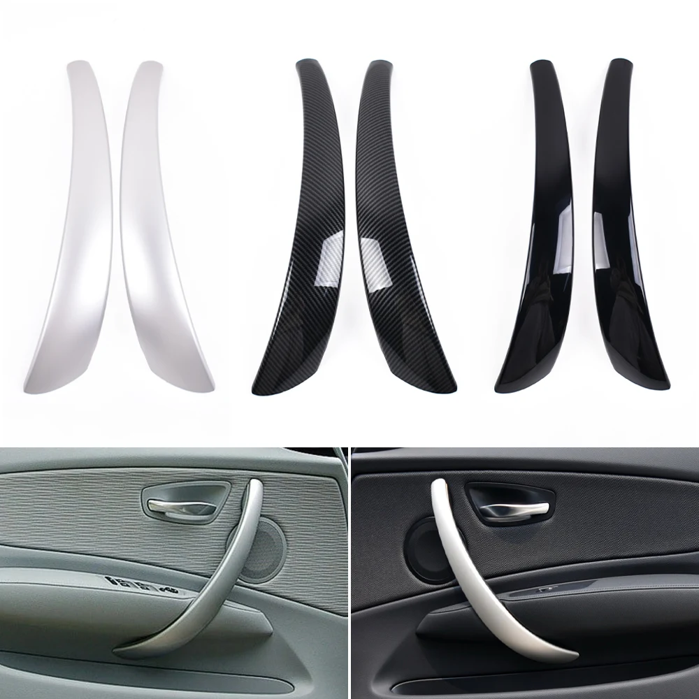 Embellecedor de cubierta de manija de puerta Interior izquierda y derecha para BMW Serie 1, E81, E82, E87, E88, 120i, 130i, 135i, 2006-2012