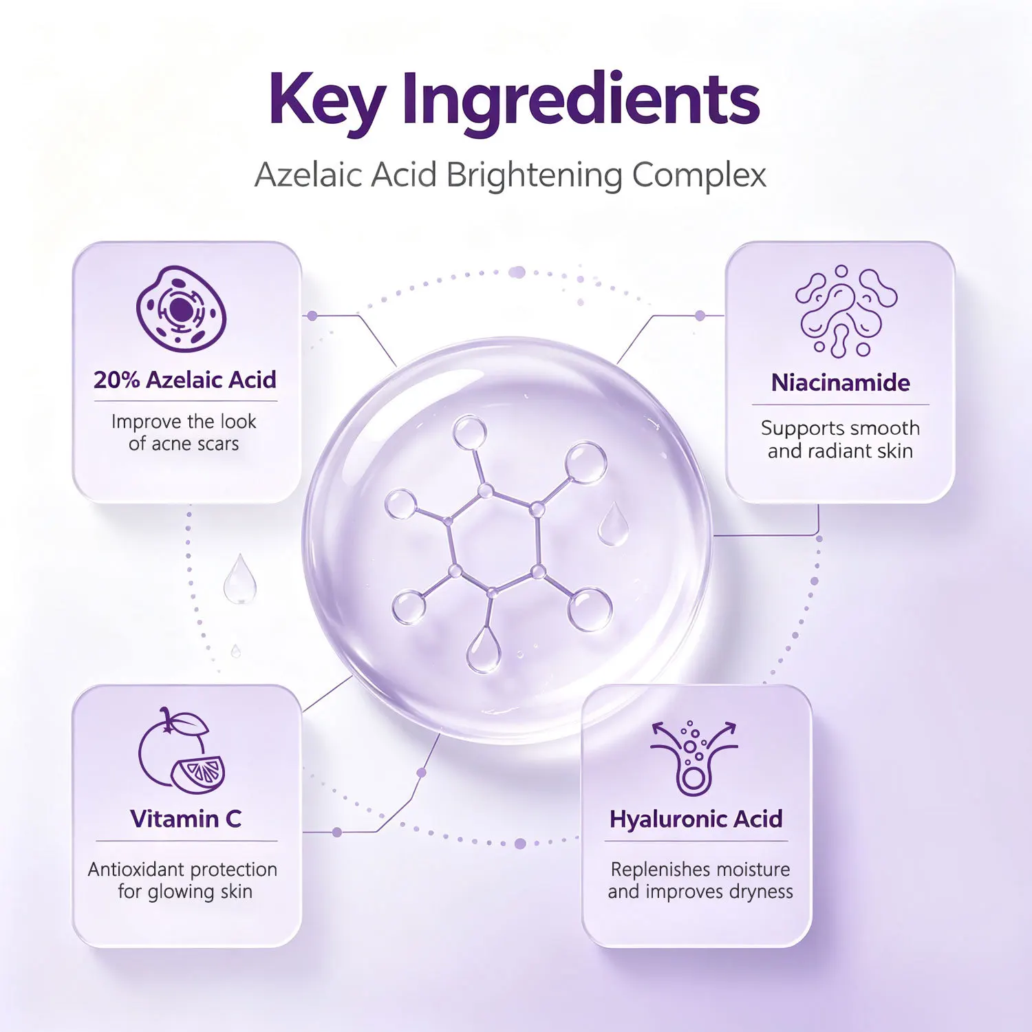 Crema Iluminadora con 20% de Ácido Azelaico – Fórmula Intensiva 10X para Hidratación Profunda, Mayor Luminosidad y Tono de Piel Uniforme.