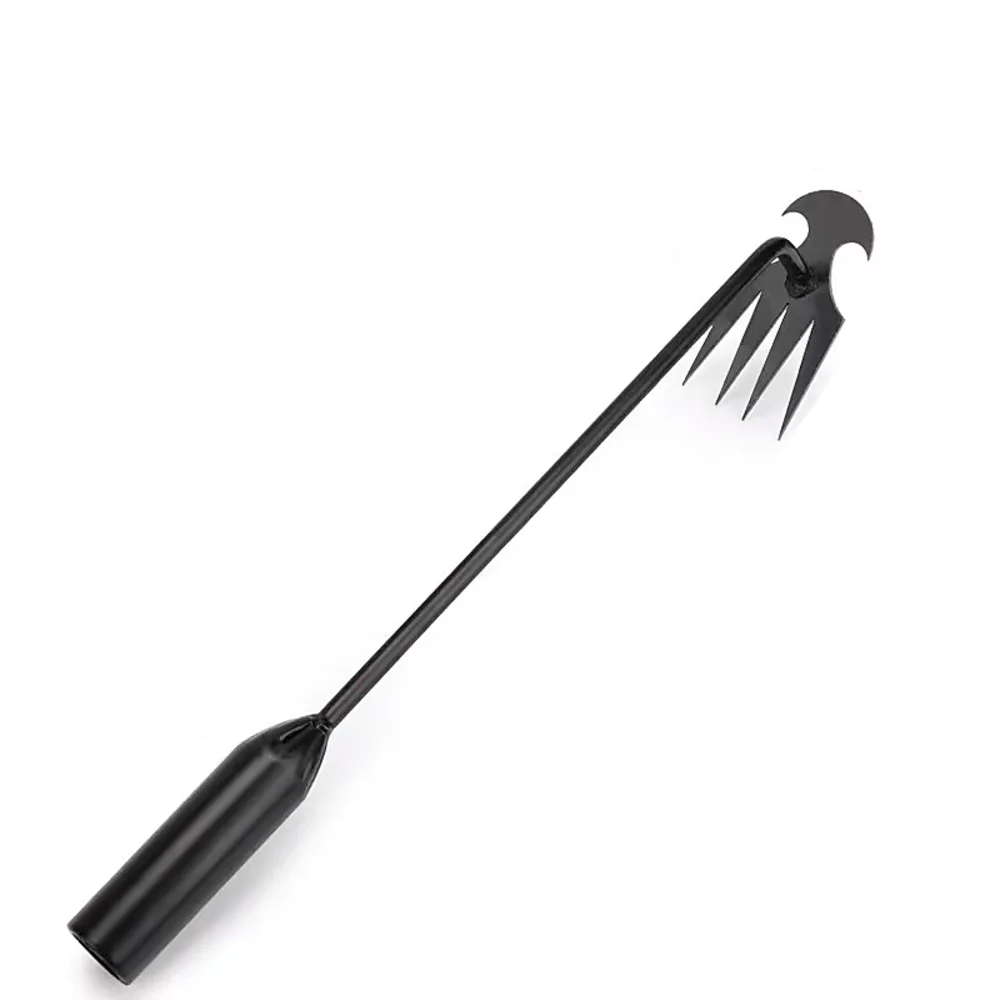 Kit de deshierbe de acero al manganeso de 4 dientes con asas, artefacto de deshierbe multifuncional para jardinería, actualización 2024