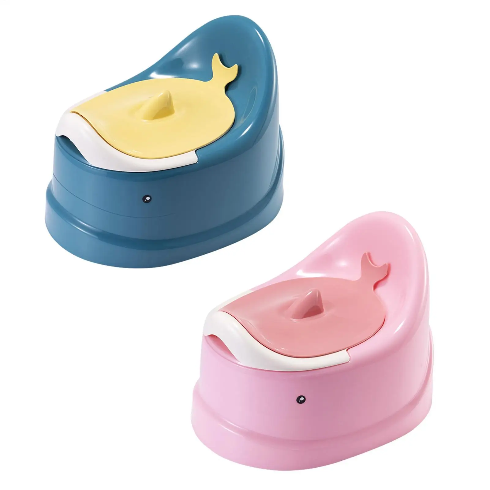 Orinal portátil para niños pequeños, entrenador de inodoro para bebés, inodoro de entrenamiento para viajes, orinal antideslizante con diseño de fondo ovalado estable y seguro, 1 ud.