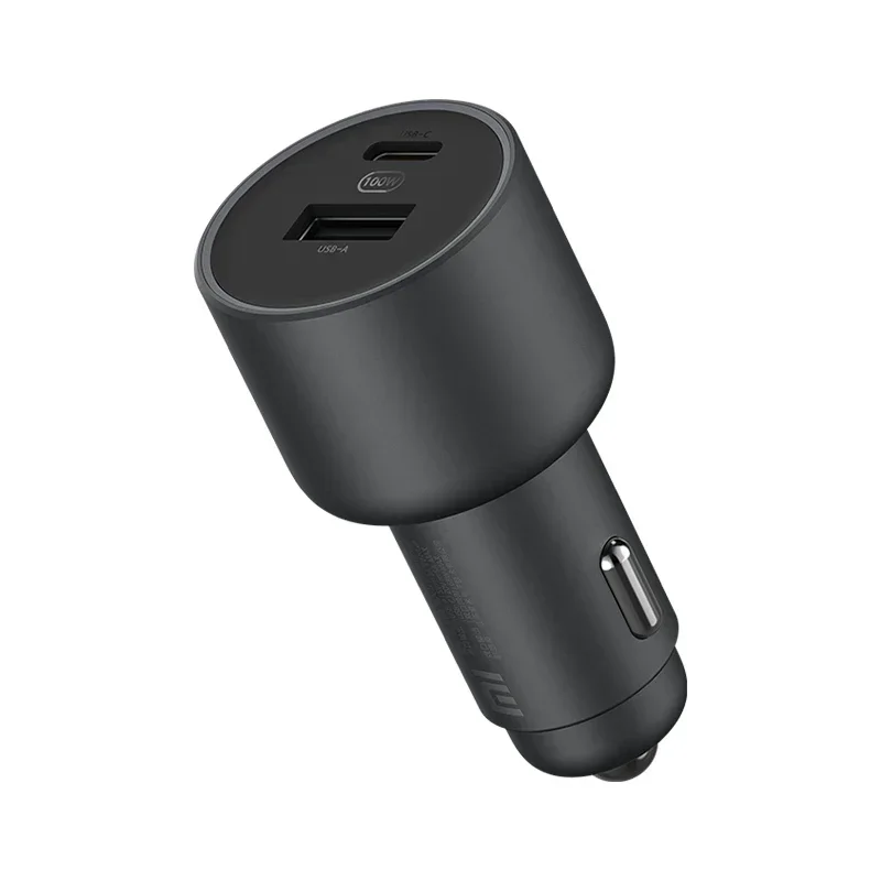 Cargador de coche Original Xiaomi de 100W, puerto Dual, carga rápida, inalámbrico, Mi, 100W, USB-A, USB-C, salida Dual, alimentación LED