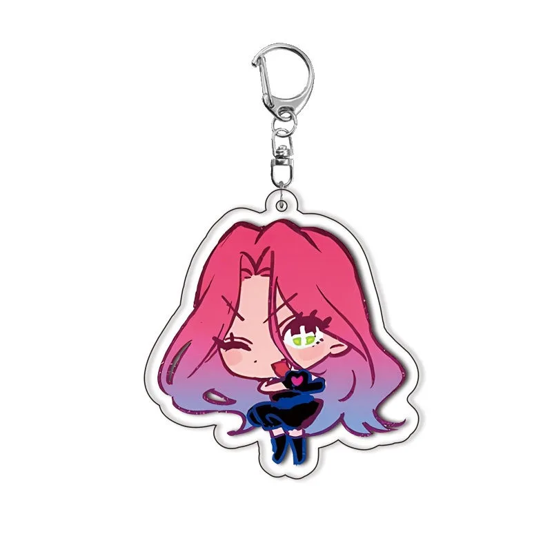 6 unids/set Anime Alien Stage llavero hombre llavero para accesorios lindo bolso colgante llavero acrílico dibujos animados para venta al por mayor