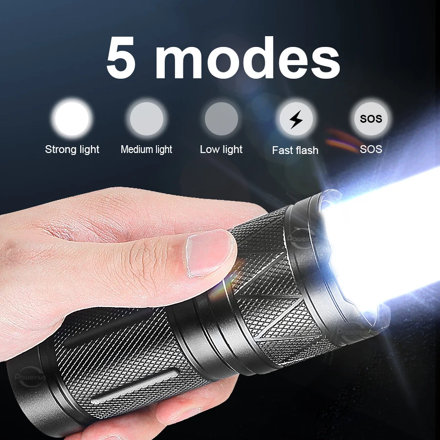 Linterna LED de Mano 2026, Ultrabrillante, 780000000LM, 15000mAh, Recargable por USB, Alta Potencia, Linterna Táctica
