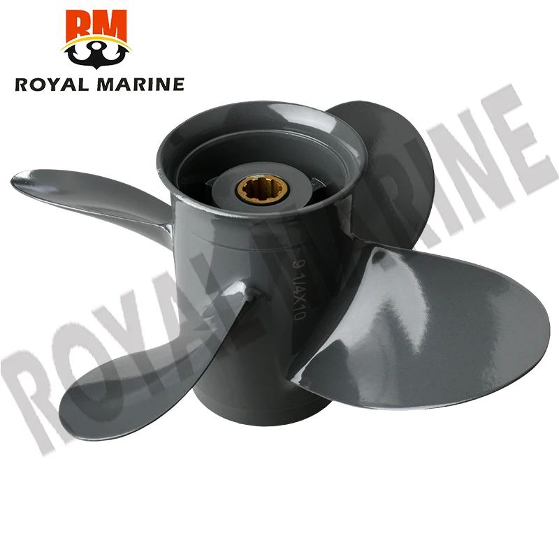 Hélice 9 1/4X10 para fueraborda Honda y Yamaha BF8D BF9.9D BF9.9 BF15A BF15D BF20 8 estrías 58134-ZV4-010AH