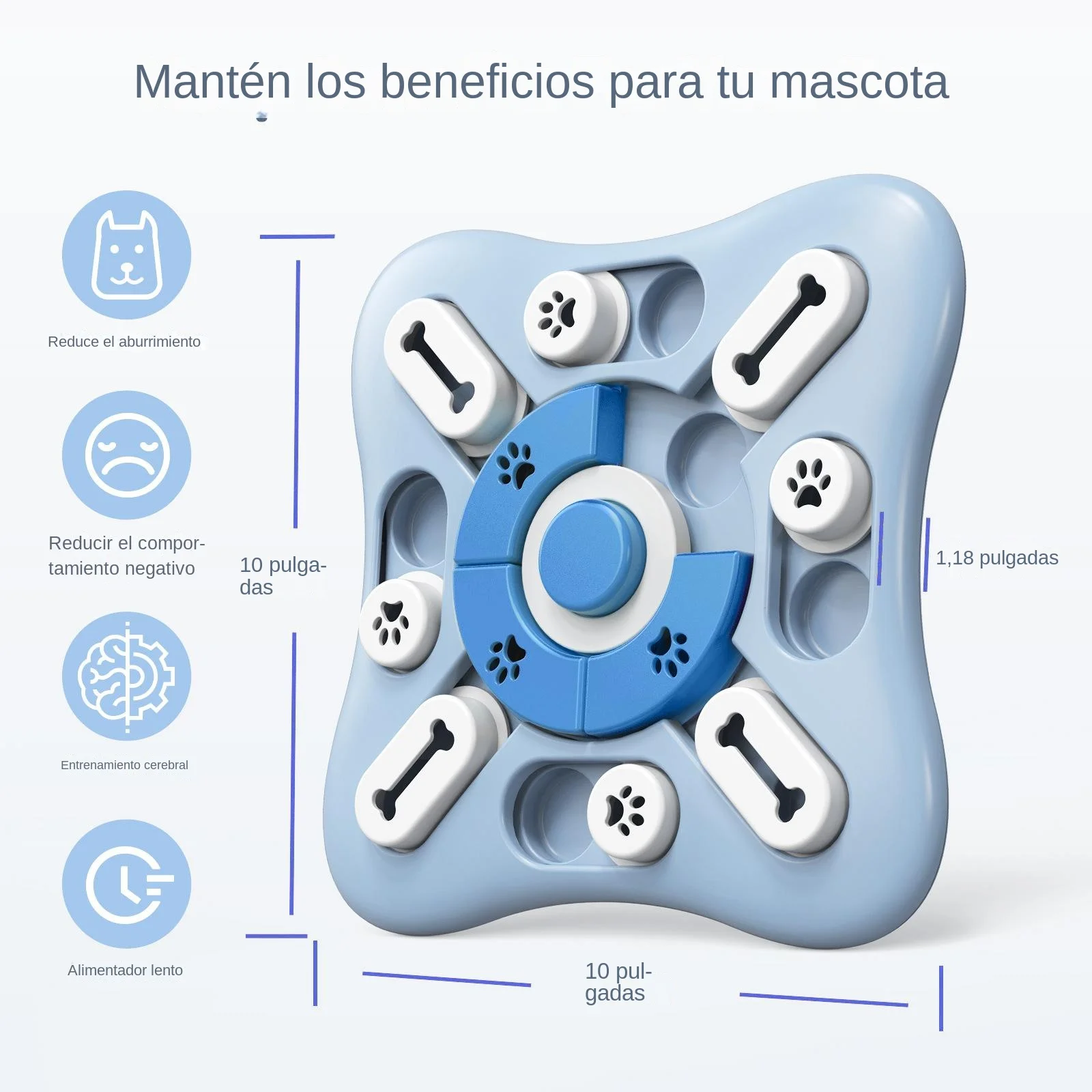 Juguetes para perros, alimentador lento, interactivo, aumento de cachorros, dispensador de alimentos IQ, cuenco antideslizante para comer lentamente, rompecabezas para mascotas, juego de entrenamiento para perros y gatos