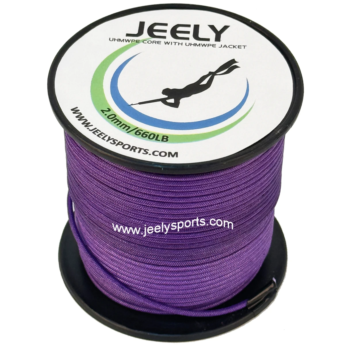 Núcleo UHMWPE de 2 mm y 10 m con cuerda de funda de cubierta Uhmwpe para sedal de pesca submarina