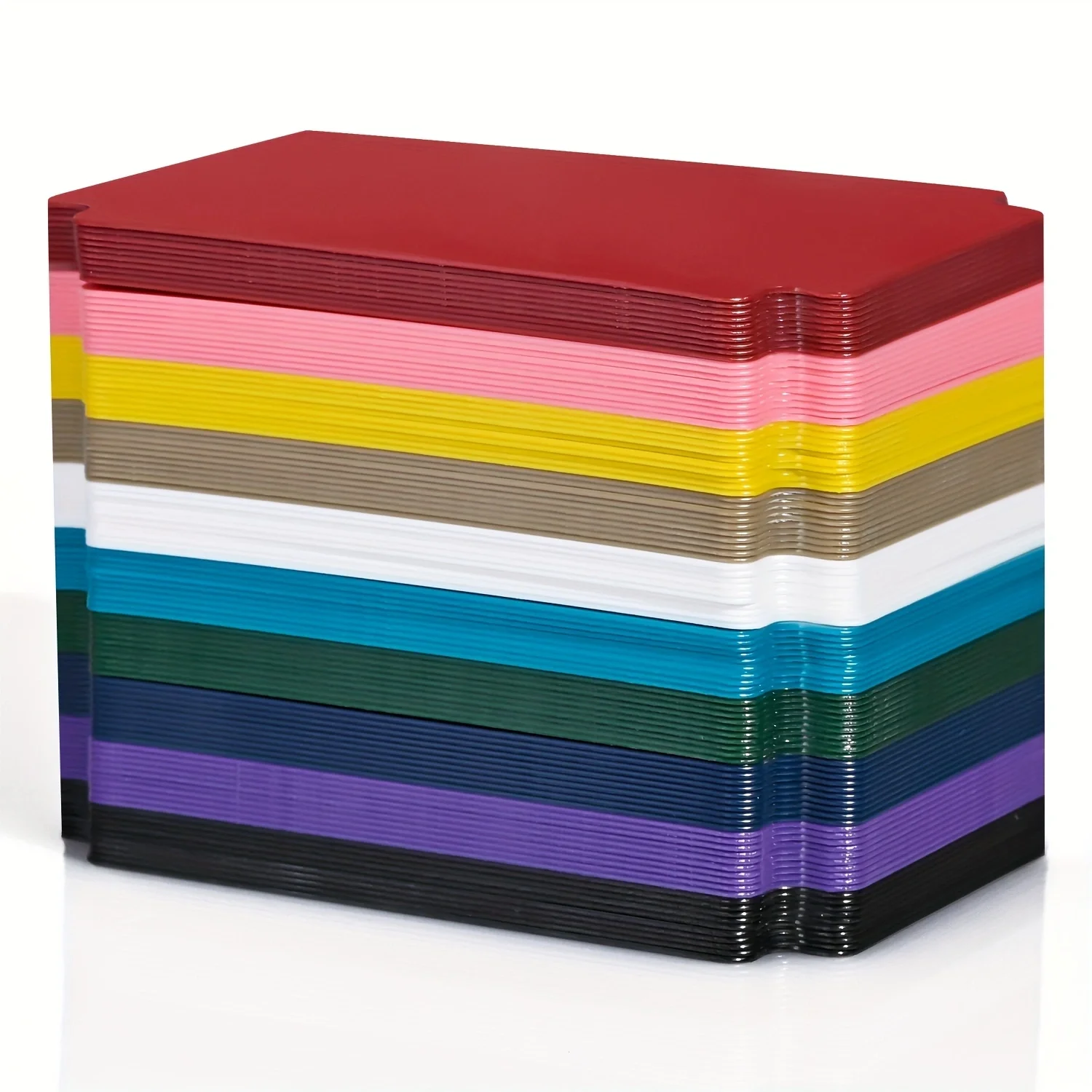 Separadores de tarjetas comerciales para caja de almacenamiento, divisores multicolores, separador de 10 colores con pestañas, apto para TCG, tarjeta de béisbol, deportes