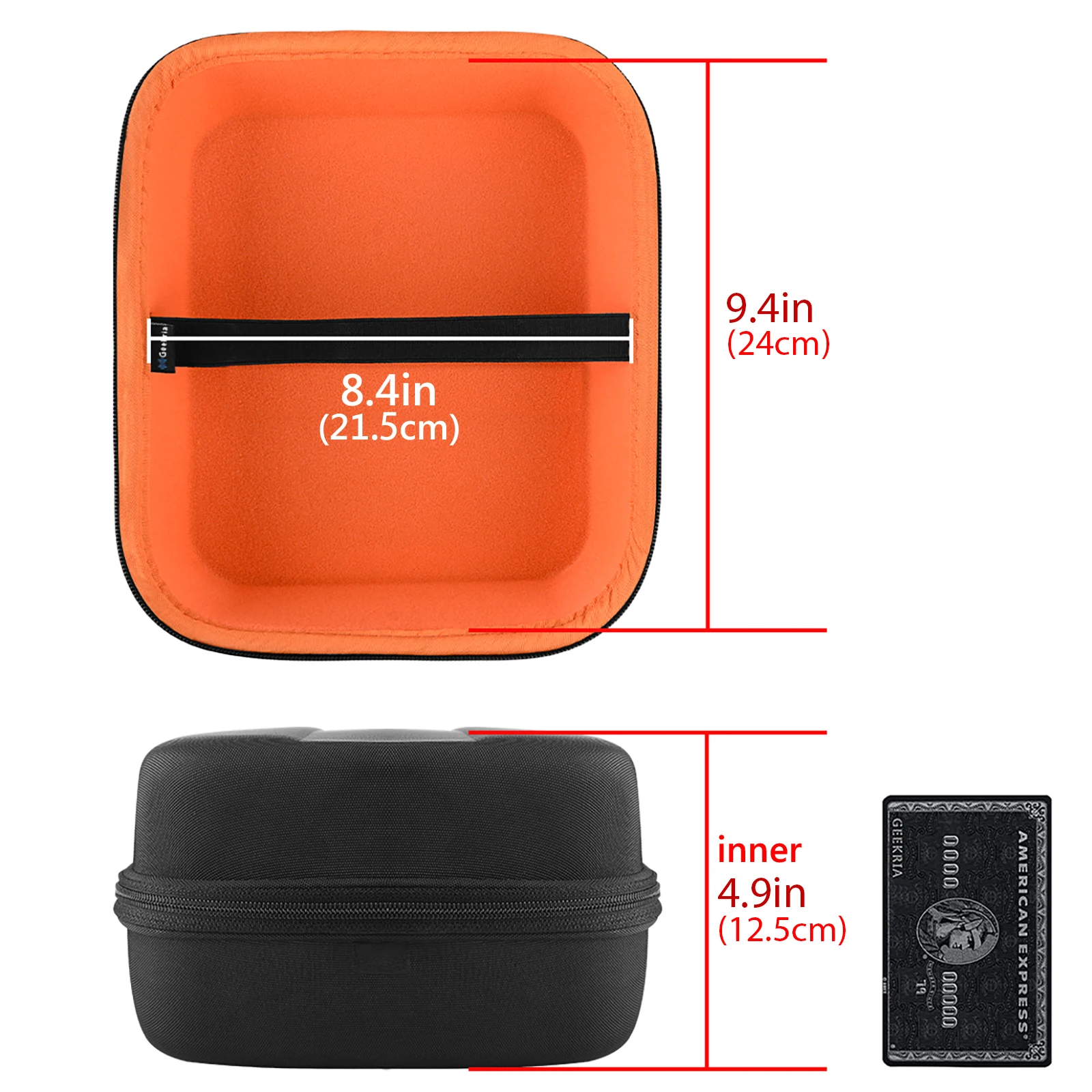 Geekria - Estuche rígido para auriculares AKG K712 Pro K701 K702 Q701 K812 K872 K845BT, bolsa de transporte para viaje a prueba de golpes