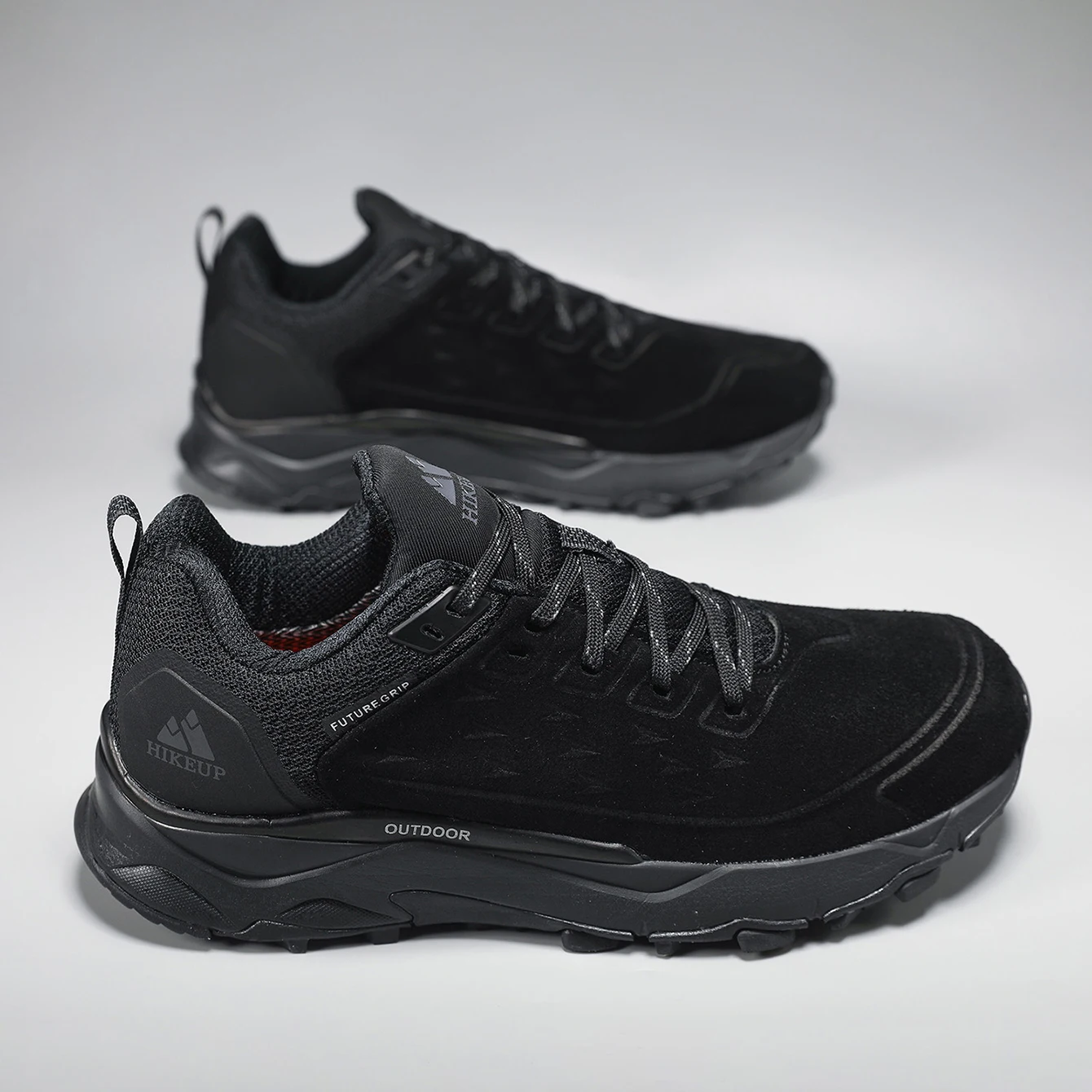 HIKEUP, los últimos zapatos de senderismo para hombres, zapatillas antideslizantes resistentes al desgaste para exteriores, escalada en roca, senderismo, caza, deportes para hombres, cuero de ante