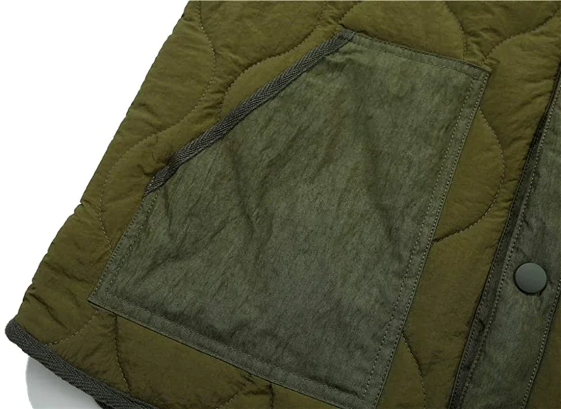 Chaleco acolchado de algodón Vintage para hombre, chaqueta acolchada sin mangas, ropa de abrigo informal gruesa y cálida para trabajo, Otoño e Invierno
