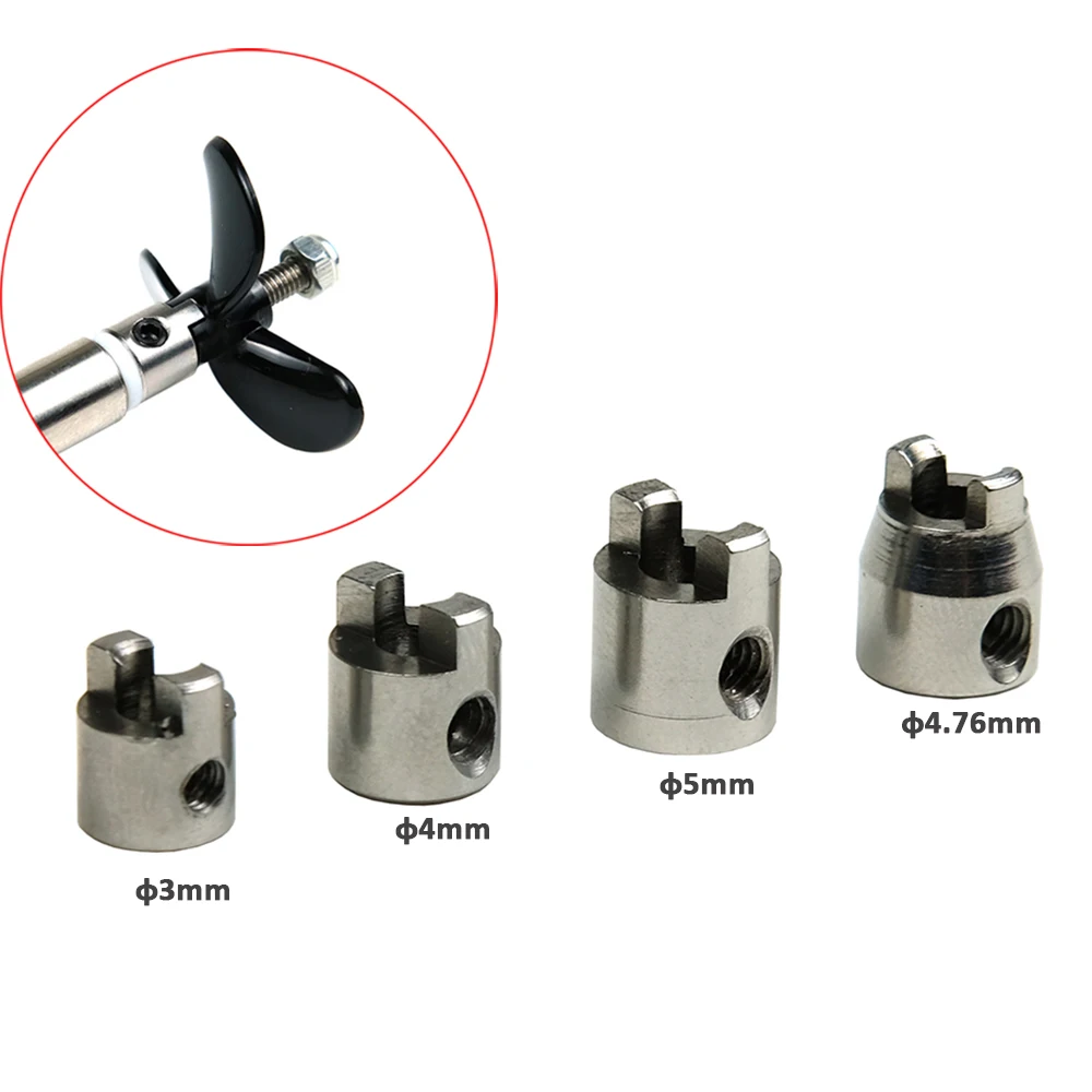 2 uds. De acero inoxidable de diámetro 3mm/4mm/4,76mm/5mm, modelo de barco, eje de perro, accesorios de muleta para eje de transmisión de barco Rc