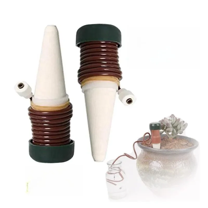 Dispositivo de riego automático con maceta de flores, herramienta de jardinería por goteo, 1/2/3/4 piezas
