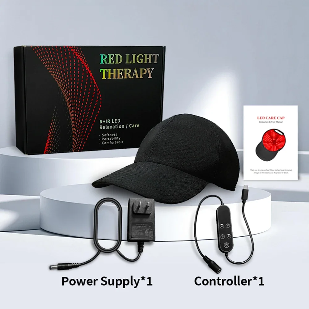 180 Uds LED infrarrojos 660nm y 850nm terapia de luz roja gorro para el crecimiento del cabello para el crecimiento del cabello Anti pérdida de cabello relajar el cuero cabelludo sombrero para el cuidado del cabello