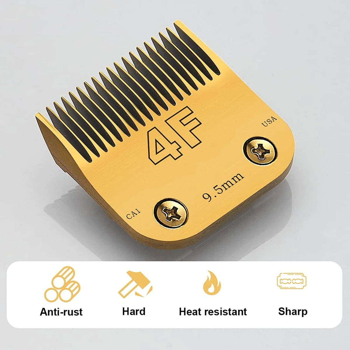 Cizalla eléctrica desmontable para mascotas 4F/5F/7F/10/15, hoja de acero inoxidable, Compatible con Andis, Oster A5, Wahl KM Series