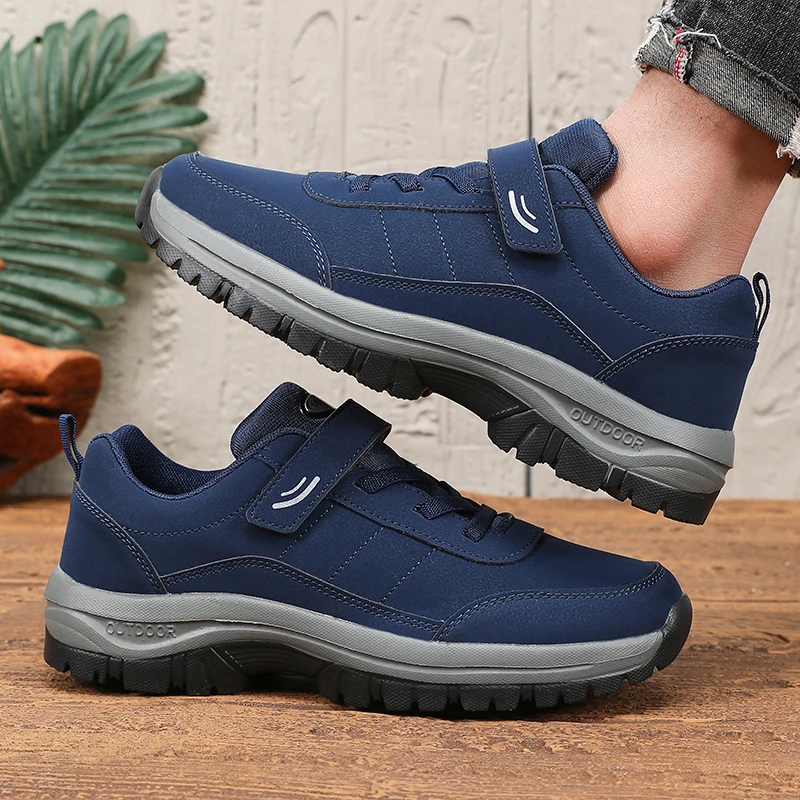 Zapatos de hombre con suela gruesa, antideslizantes, para montañismo, zapatillas ligeras, transpirables, para tenis al aire libre, cómodas zapatillas informales