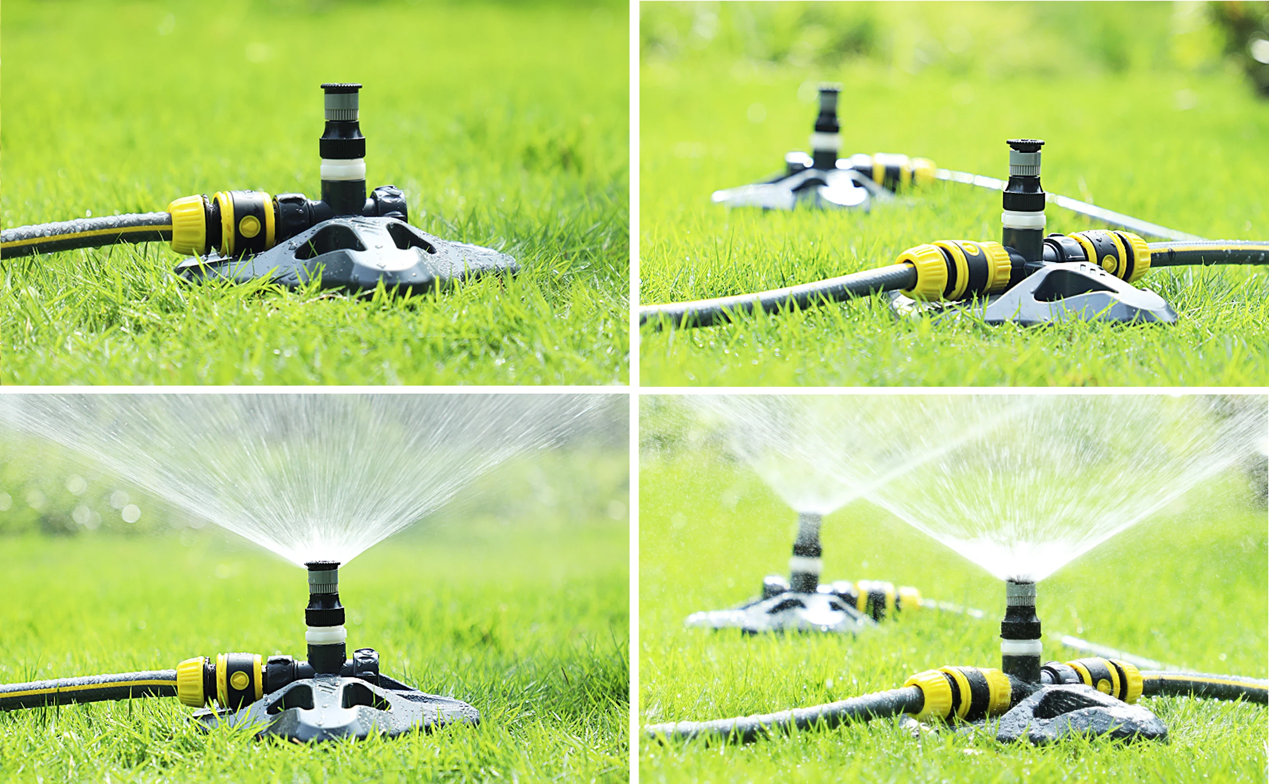 Boquilla difusora giratoria ajustable de 0 ~ 360 grados, aspersor emergente para jardín, césped, granja, accesorios de conexión de rosca hembra de 1/2 ", 1 unidad