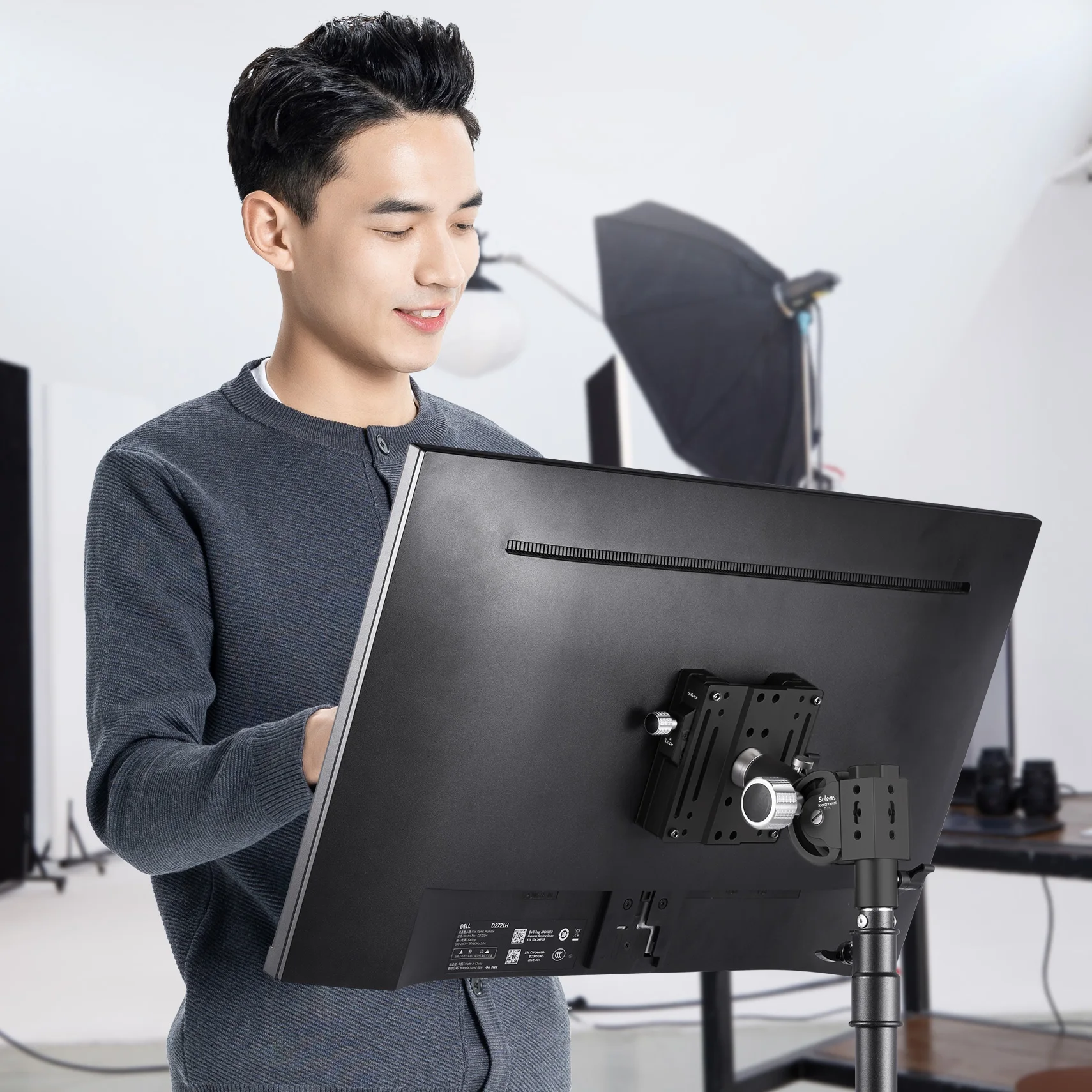Base Universal Ajustable Selens con Rotación de 360 Grados, Soporte Desmontable, Placa de Liberación Rápida, Accesorios de Fotografía