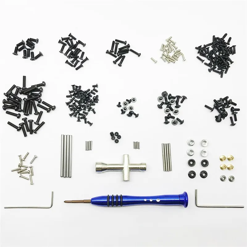 Caja de herramientas de tornillo de adaptación de actualización de metal para WLtoys 144010 144001 144002 124016 124017 124018 124019   Piezas de coche RC
