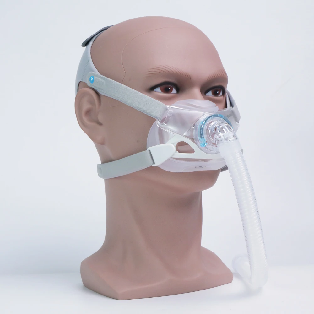 Mascarilla CPAP Yuwell YF-06 con Arnés, Mascarilla Completa Auto CPAP APAP BIPAP para Máquina de Respiración Médica, Apnea del Sueño, Anti Ronquidos