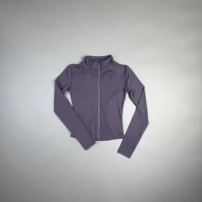 2025 nuevo abrigo de Yoga chaqueta deportiva corta ropa de Fitness para mujer adelgazante esculpir el cuerpo chaqueta de Yoga con cremallera