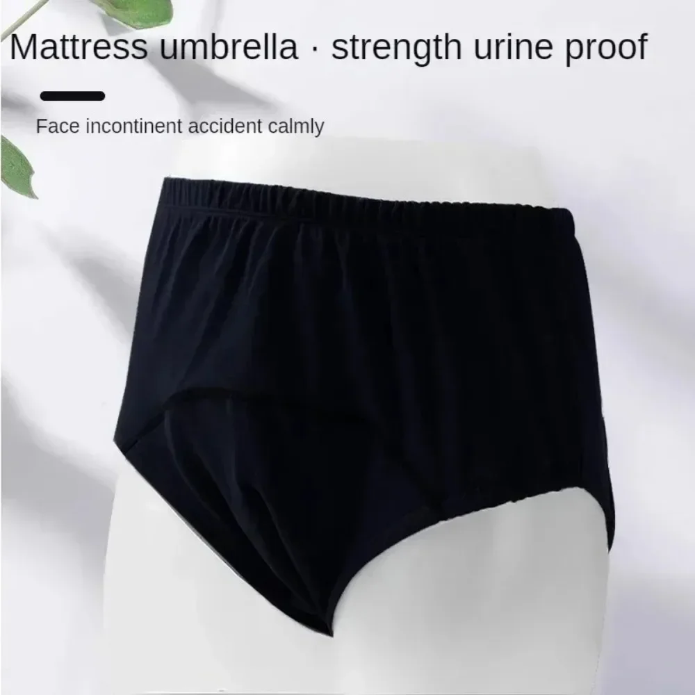 Ropa Interior de Pañales para Adultos, Transpirable, de Algodón, a Prueba de Fugas, para Personas Mayores con Incontinencia, Reutilizable, para Hombres y Mujeres, Pantalón Triangular para Cuidado de Discapacitados