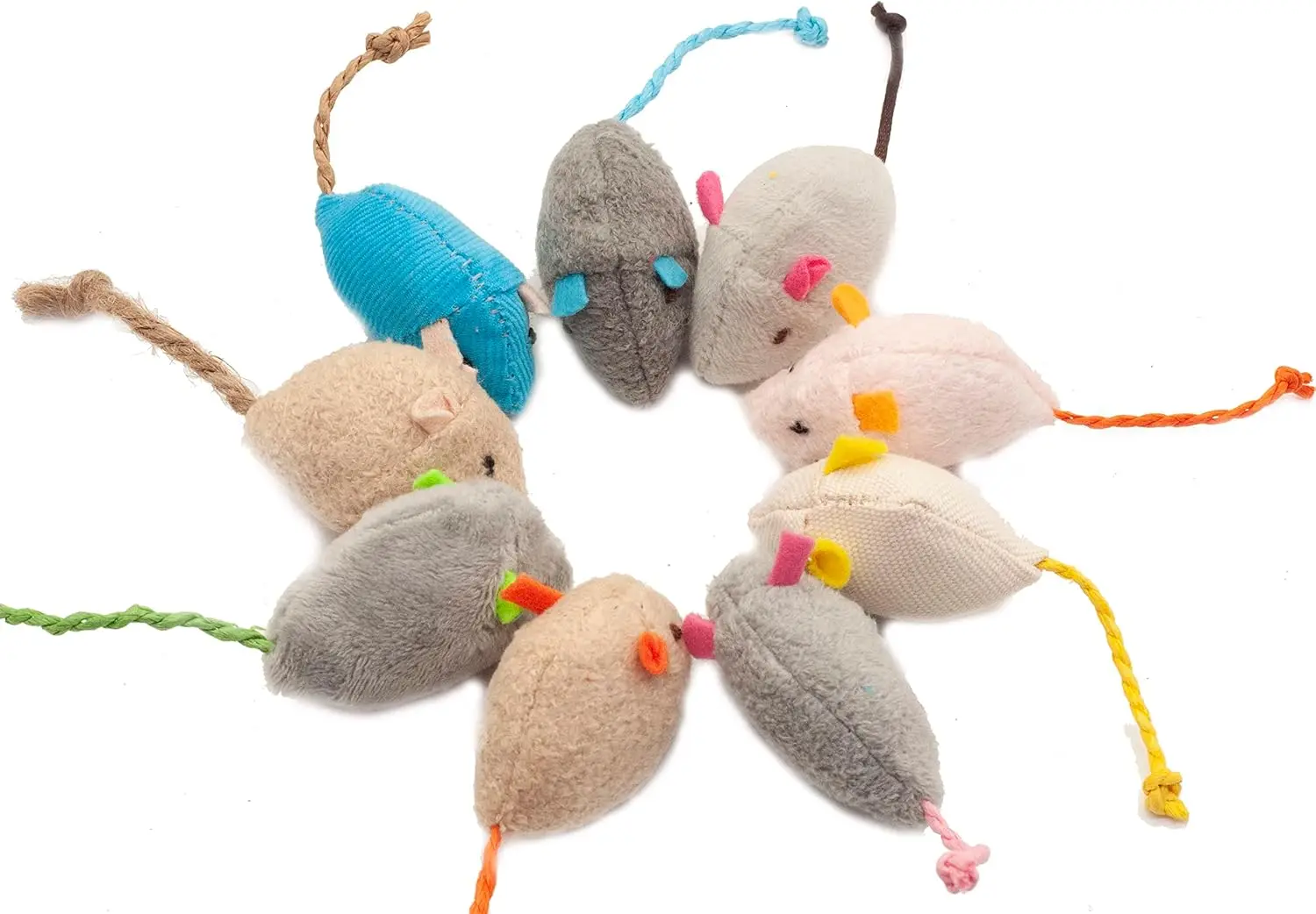 3/200 piezas Juguetes de ratón con sonajero para gatos, de piel sintética y con hierba gatera prellenada, juguetes interactivos para gatos de interior