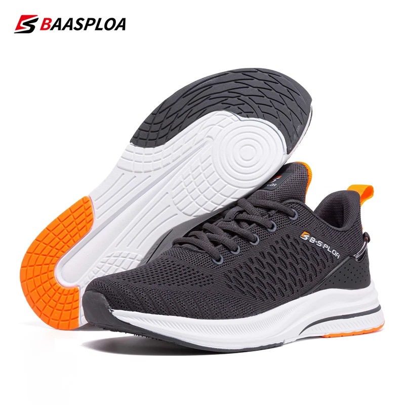 Baasploa-Zapatillas de correr ligeras para hombre, deportivas informales de malla de diseñador, con cordones, para deportes al aire libre, tenis, 2023
