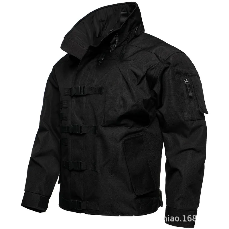 Nueva chaqueta impermeable de imitación para exteriores, chaqueta funcional, chaqueta resistente al desgaste para montañismo
