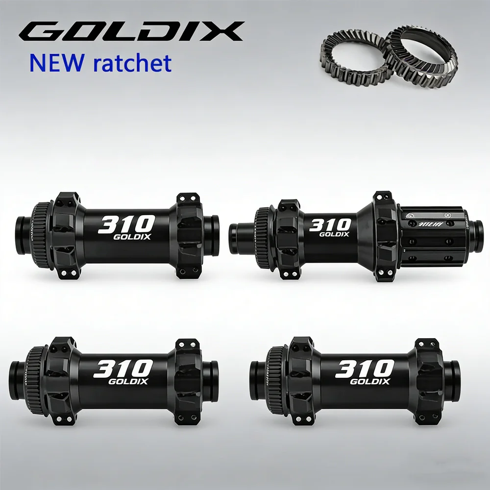 GOLDIX GDX310-trinquete de freno de disco para bicicleta de montaña, 28H, Naben, bloqueo central, 36T, delantero, 110x15, trasero, 148x12mm, ultraligero