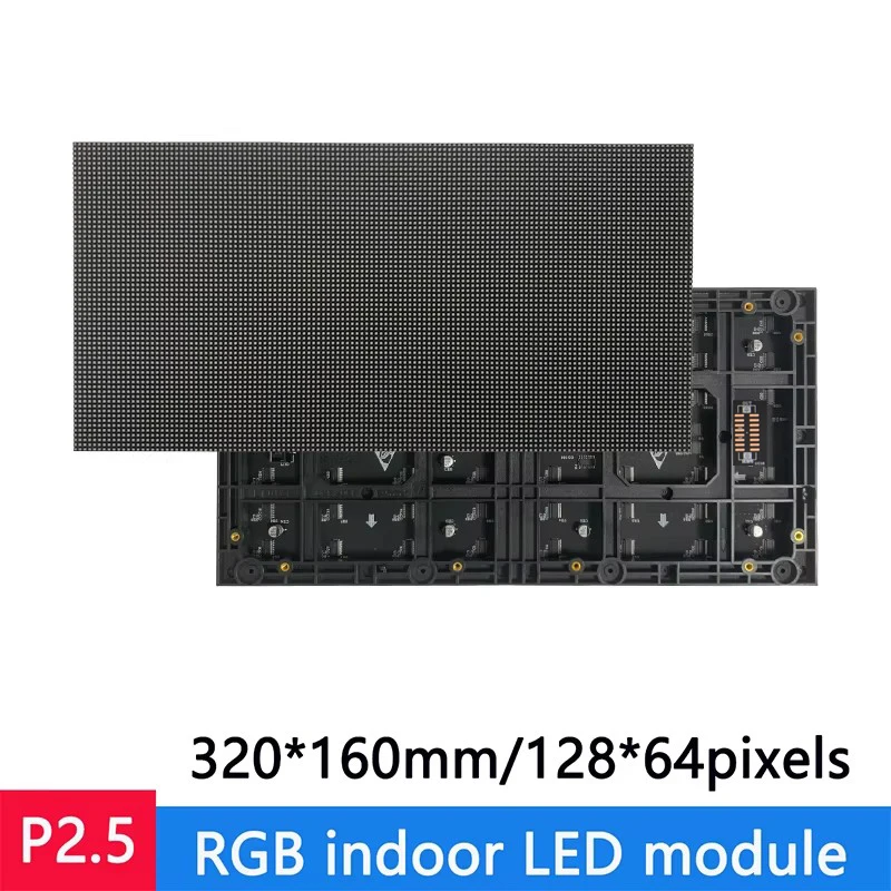 4 Uds LED a todo Color 320*160mm Módulo de pantalla de matriz 128x64 RGB P2.5 de alta resolución para pantalla interior señal Digital