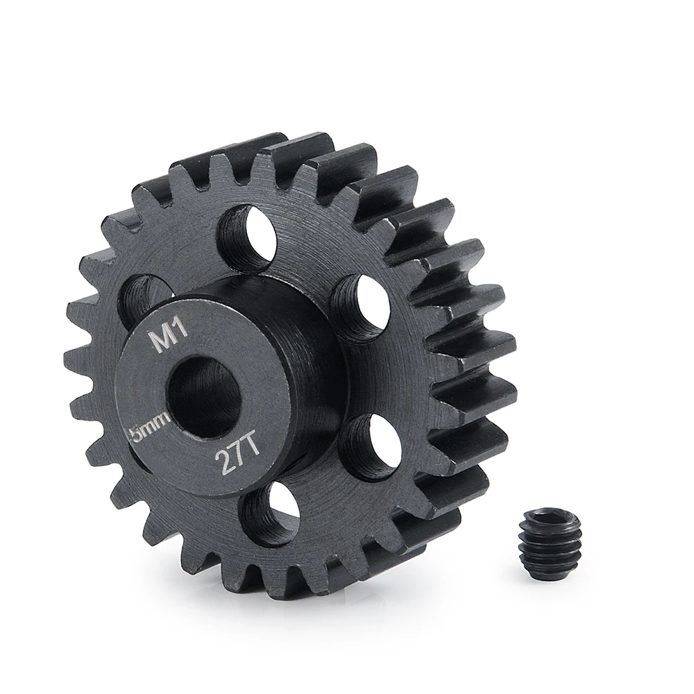 TRINOOD engranaje de Motor de piñón de Metal de acero M1, 5mm, 11T, 12T, 13T, 14T, 27T, 28T, 29T, 30T, para modelo de coche RC 1/8 1/10, piezas de Motor de camión Buggy