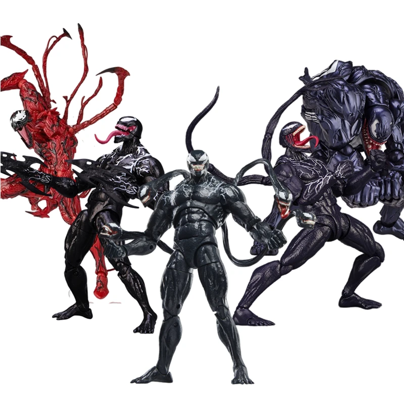 Figura de Acción AMAZING YAMAGUCHI Venom 3 Carnage Venom: The Last Dance Symbiote Hasbro, Muñeco de Juguete con Articulaciones Móviles, Modelo de Regalo