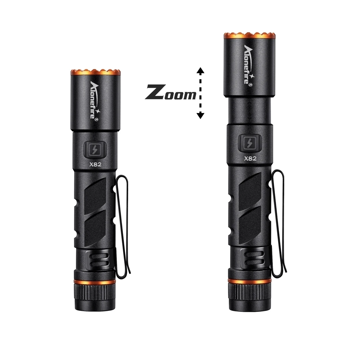 Linterna de Bolsillo LED Zoom Mini EDC de Alta Luminosidad, Recargable por USB, con Imán, Pequeña Antorcha para Campamento, Senderismo y Emergencias al Aire Libre
