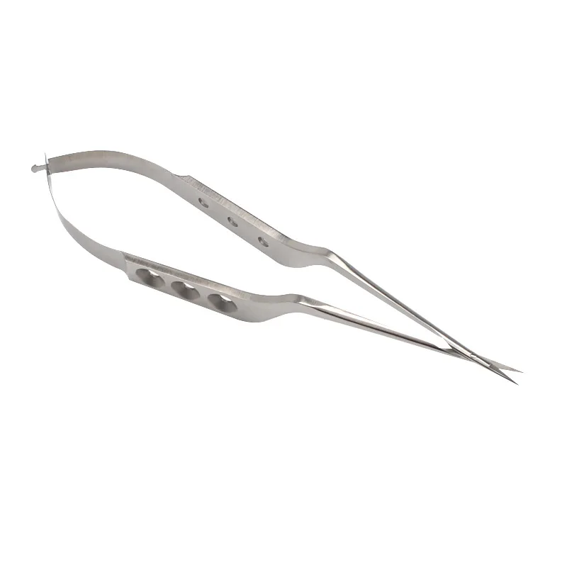 Tijeras Neuroquirúrgicas de Acero Inoxidable, Tijeras en Forma de Pistola, Instrumento de Resorte, Microtijeras, Tijeras para Tejidos