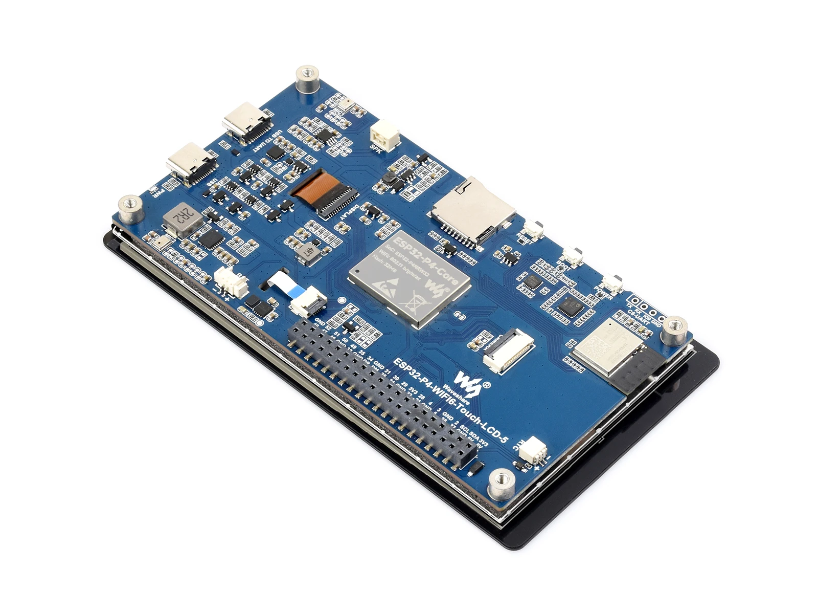 Placa de desarrollo ESP32-P4-WIFI6 de 5 pulgadas, resolución de 720 × 1280, táctil de 5 puntos, chip de códec de audio integrado, compatible con Wi-Fi 6 y BLE