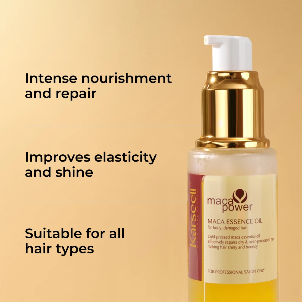 Mascarilla para el cabello Karseell, 500ml + aceite de argán, juego de 2 uds., acondicionador de reparación profunda, suero para el cabello, tratamiento capilar de colágeno para cabello seco y dañado
