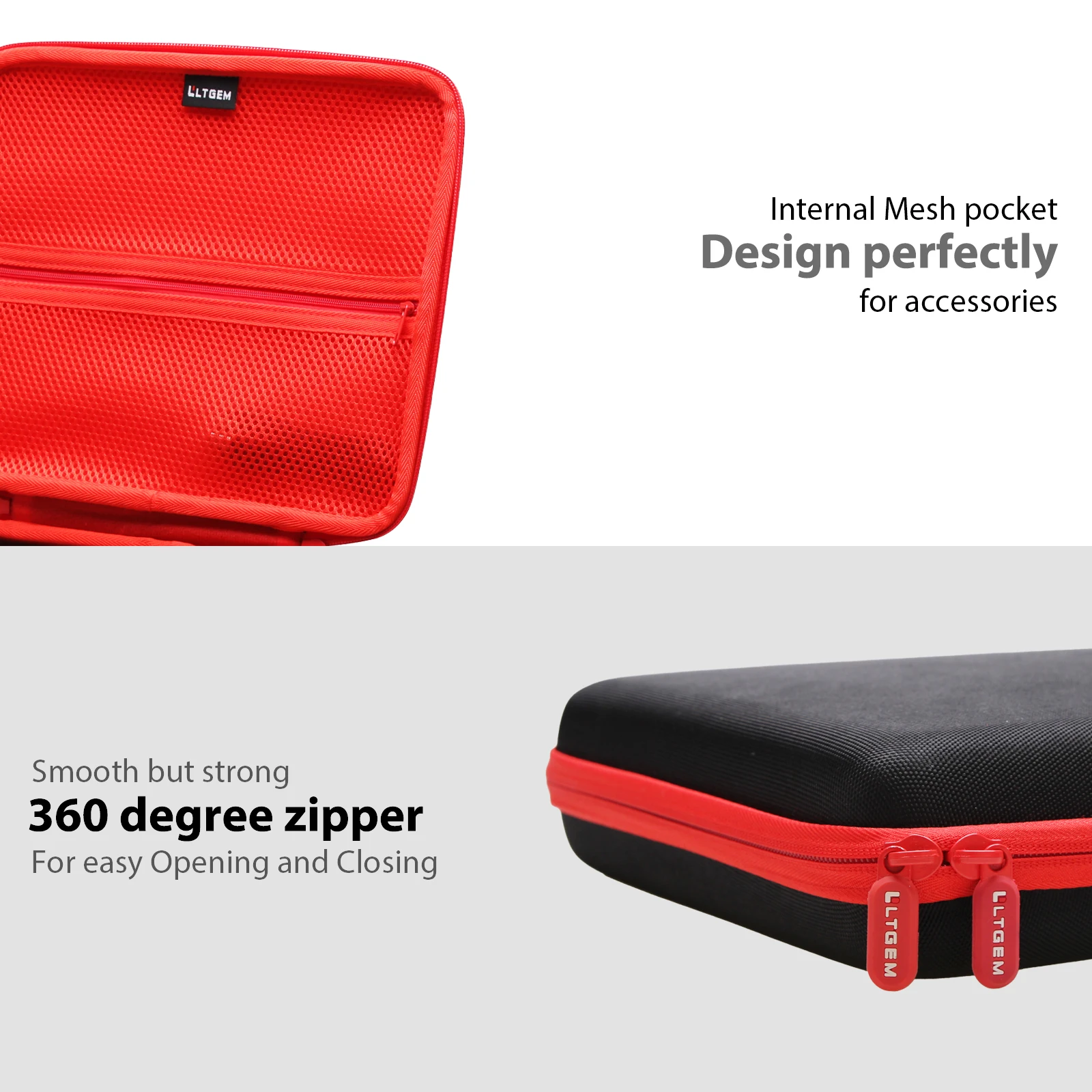 LTGEM Estuche rígido de EVA para controlador de almohadilla MIDI AKAI Professional APC Mini MK2, bolsa de almacenamiento de transporte protectora impermeable (solo estuche)
