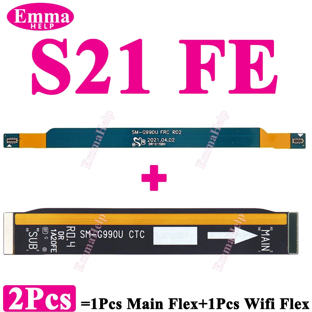 2 Piezas de Antena de Señal Wi-Fi, Conector de Placa Base, Cable Flexible Principal para Samsung S20 S21 S24 Plus S22 S23 Ultra S928 S908