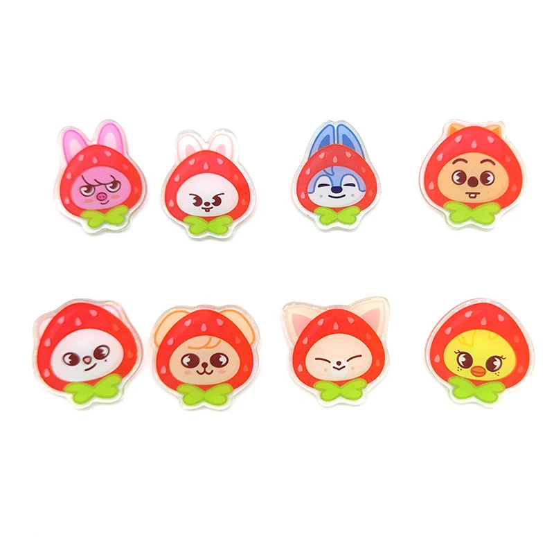 8 unids/set KPOP broche acrílico Pin accesorios lindo accesorio de moda para ropa y mochilas regalos para fanáticos